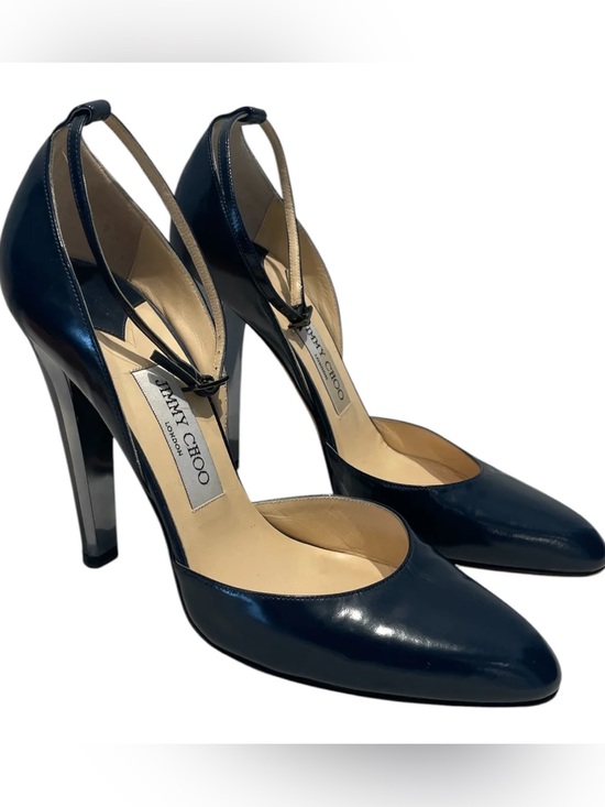 Jimmy Choo Shoes - Jimmy Choo Black Patent Leather Slingback Pointed Pumps